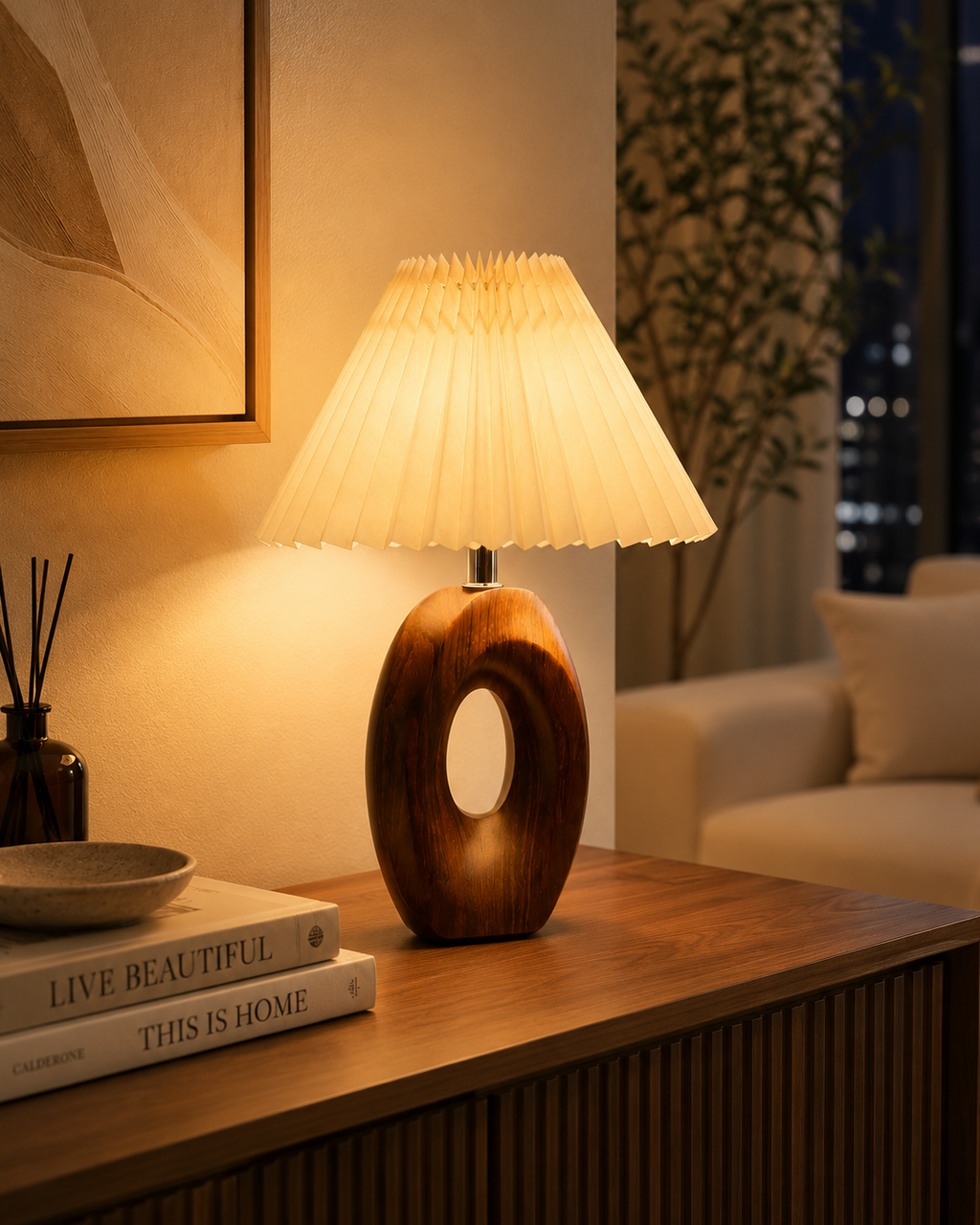 Nestora™ Nordic Pleated Table Lamp