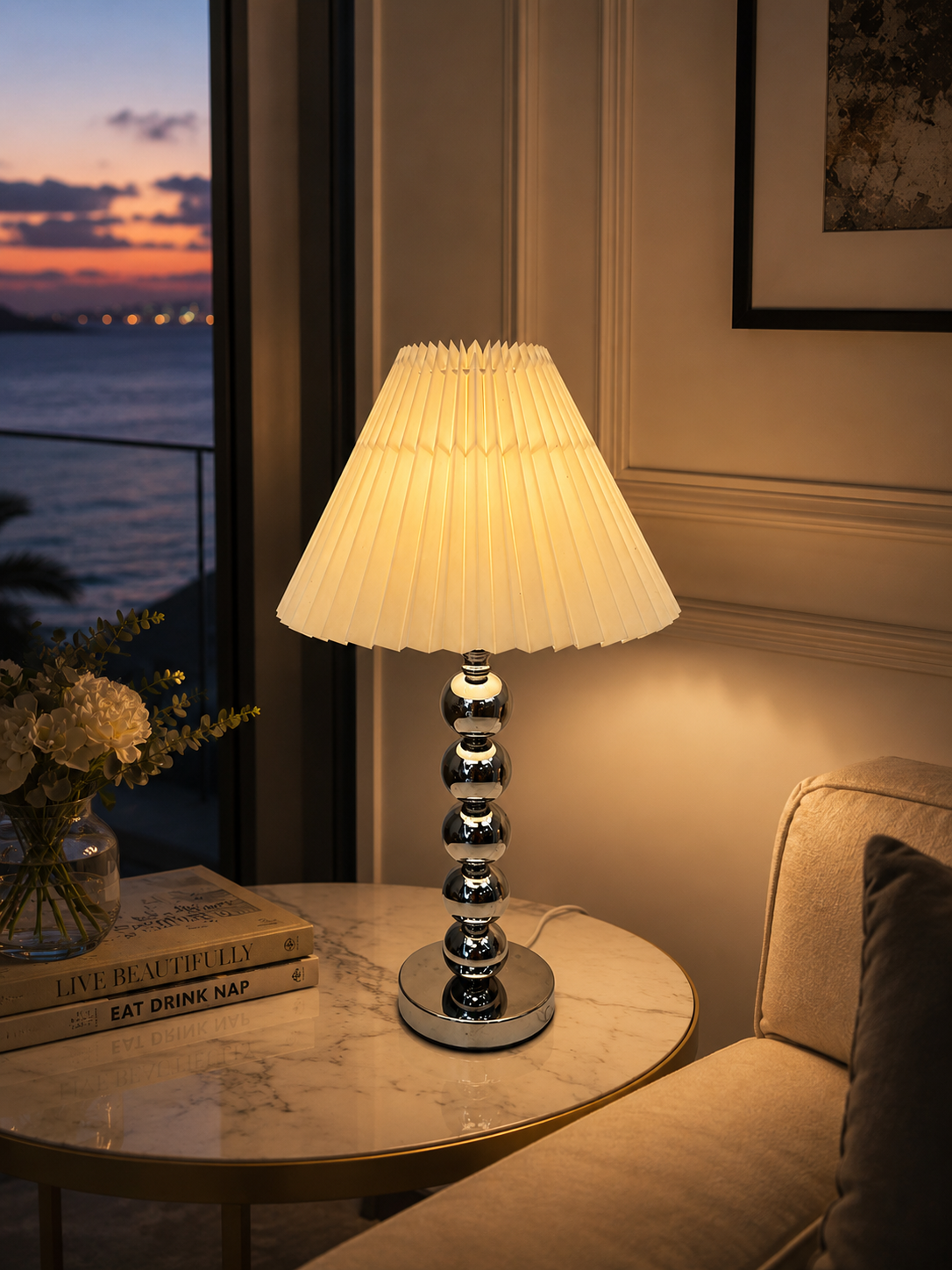 Nestora™ LumiPleat Luxury Table Lamp