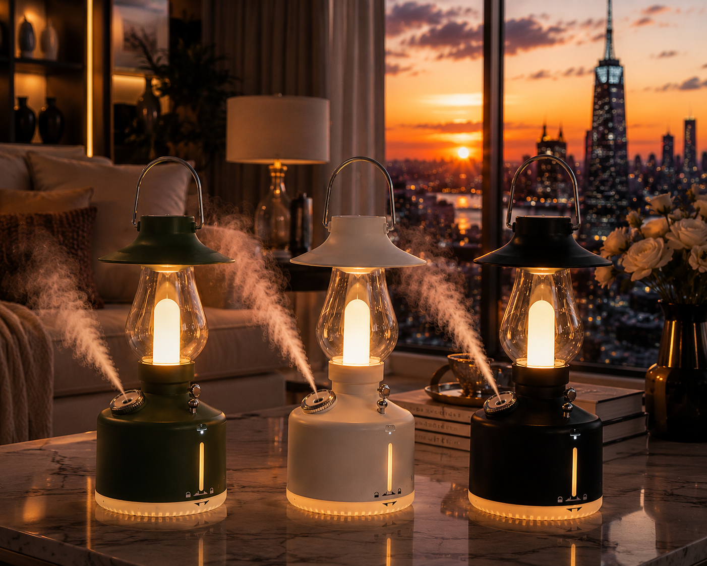 Nestora™ Vintage Lantern Humidifier