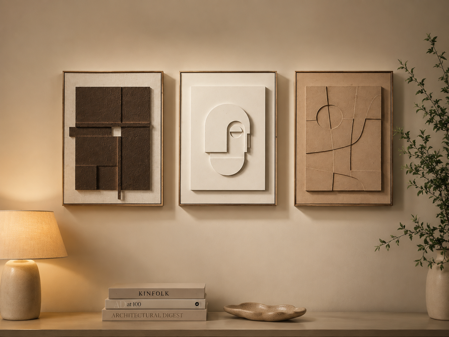 MorandiForm™ | 3D Abstract Geometric Wall Art