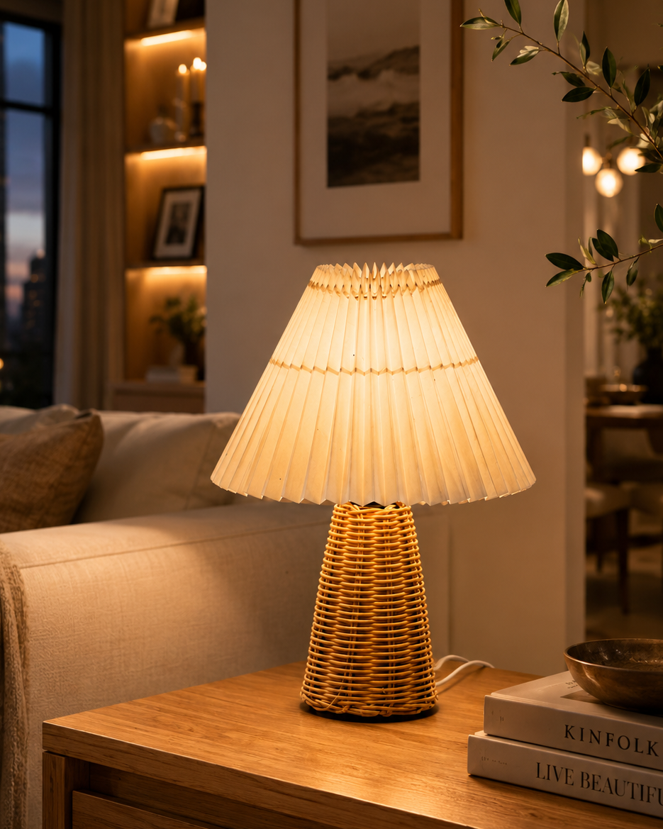 AuraLume™ Pleated Table Lamp