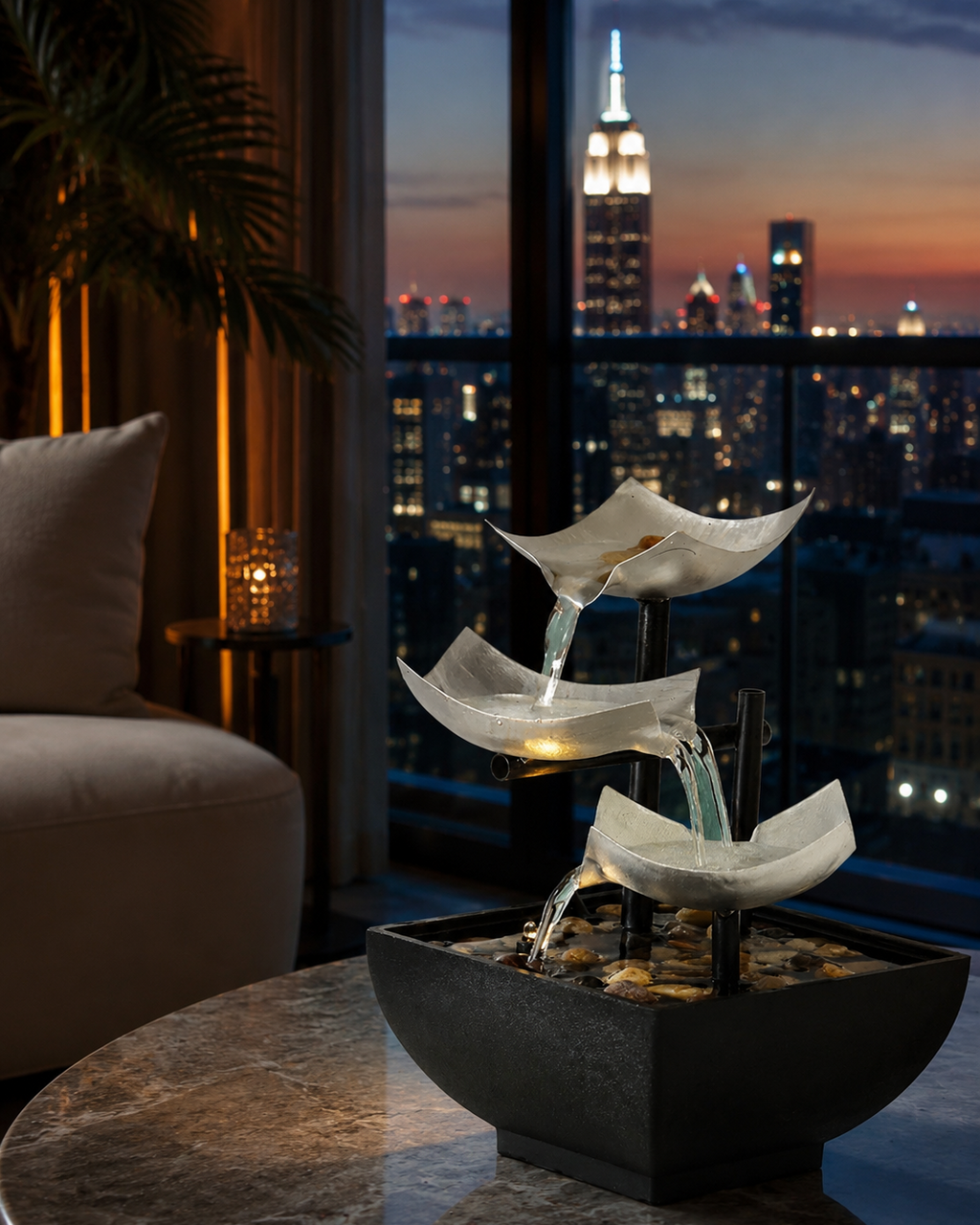 AquaZen™ Luxury Tabletop Water Fountain