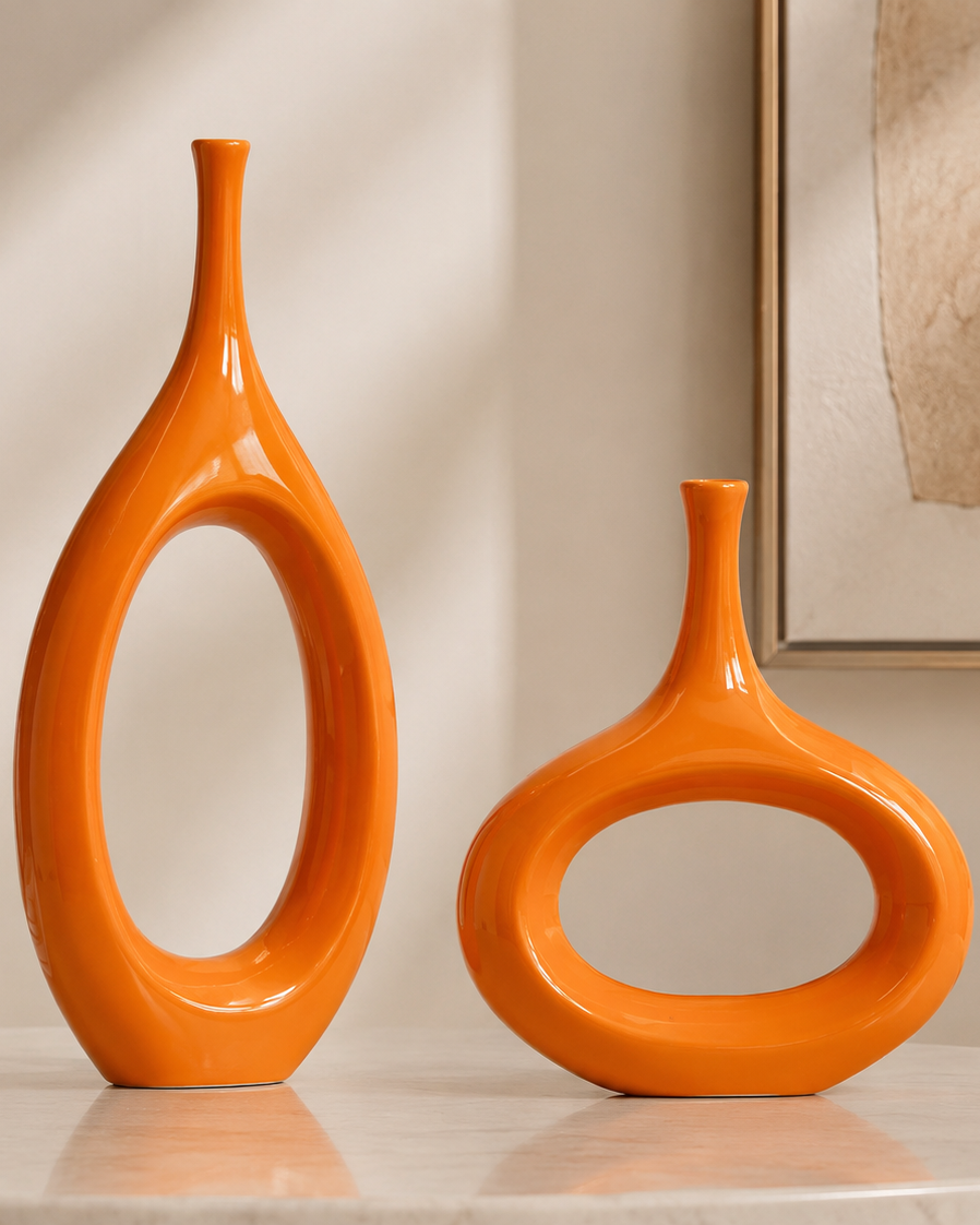 AuraLoop™ Sculptural Ceramic Vase