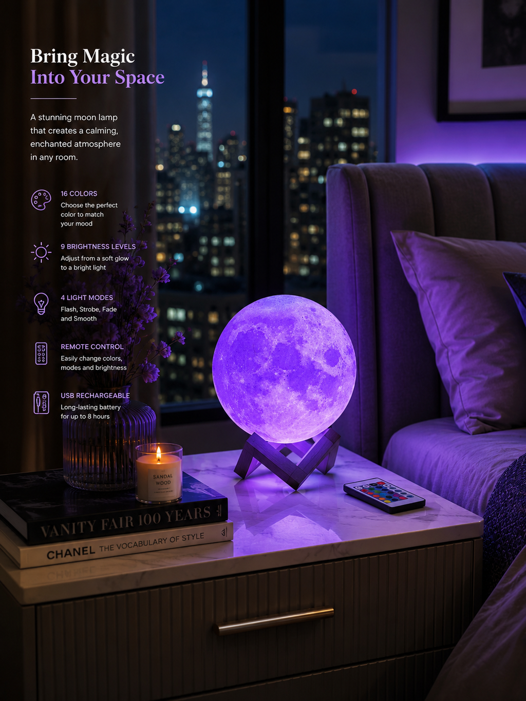 Nestora™ Aurora Moon Lamp