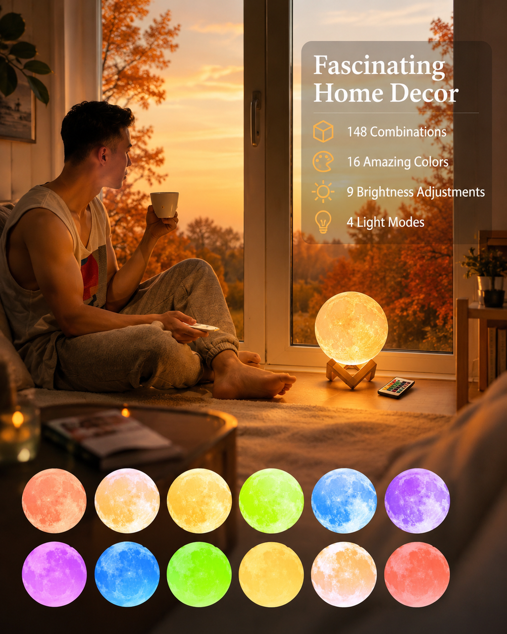 Nestora™ Aurora Moon Lamp