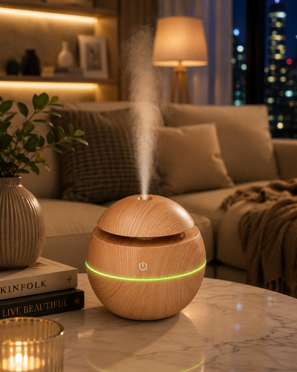 Nestora™ WoodSphere Humidifier