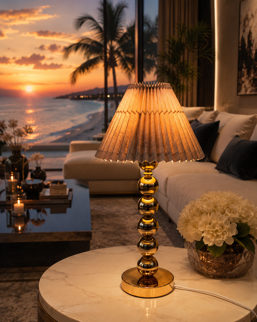 Nestora™ LumiPleat Luxury Table Lamp