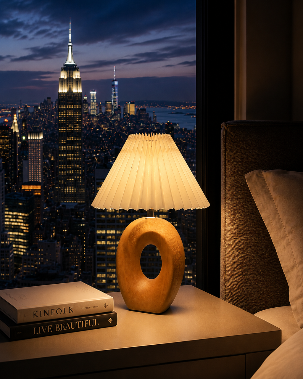 Nestora™ Nordic Pleated Table Lamp