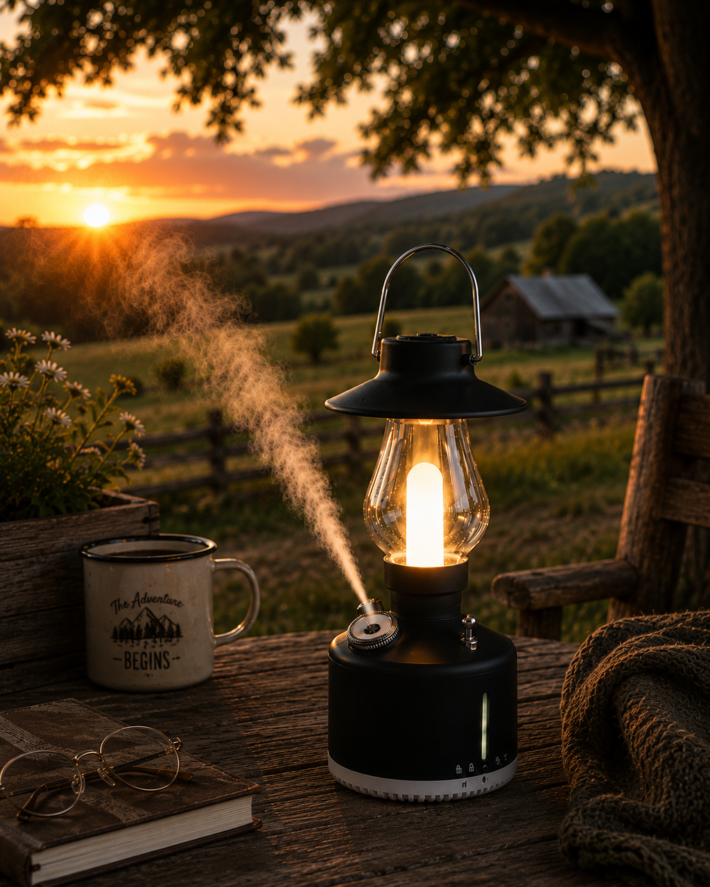 Nestora™ Vintage Lantern Humidifier