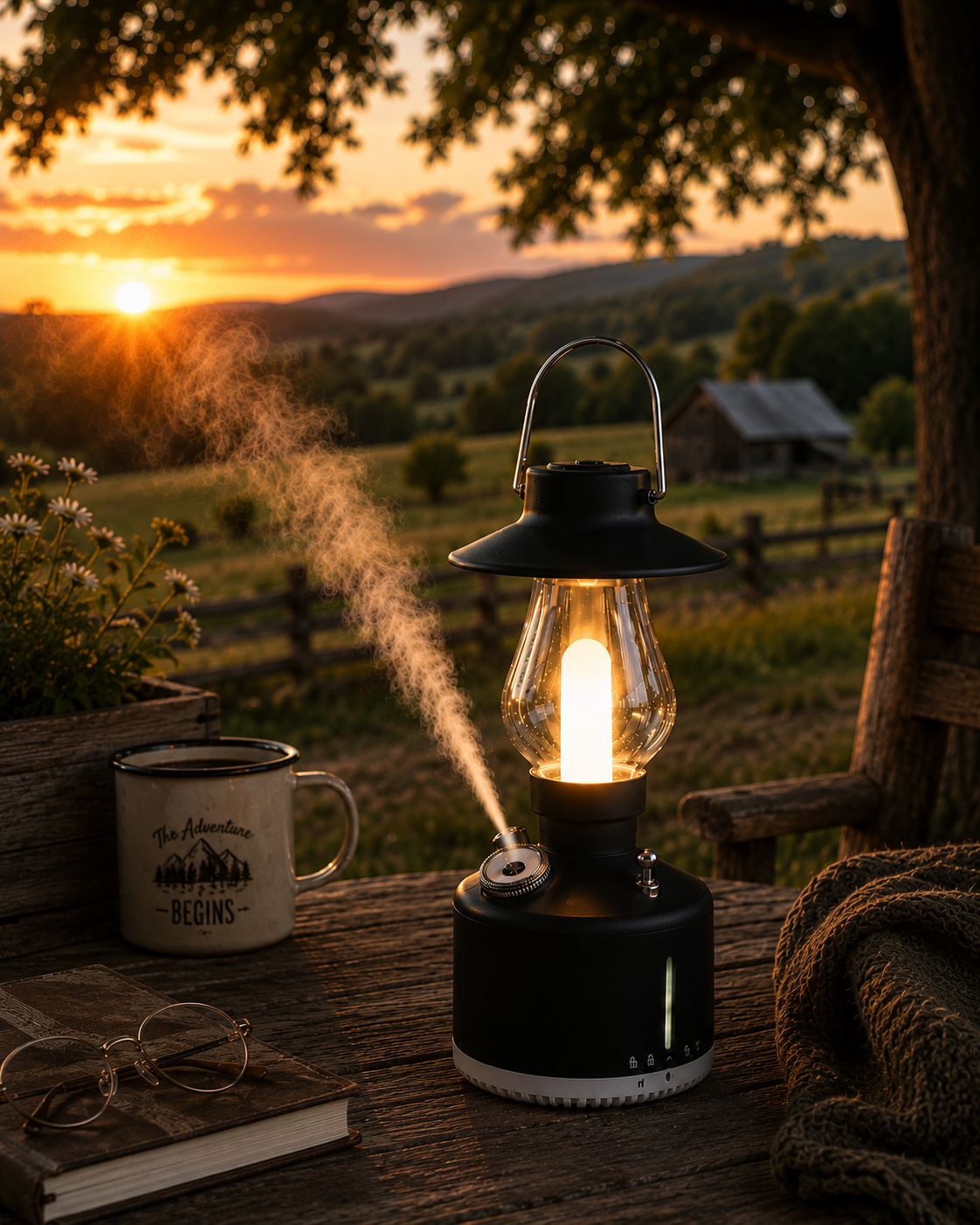 Nestora™ Vintage Lantern Humidifier