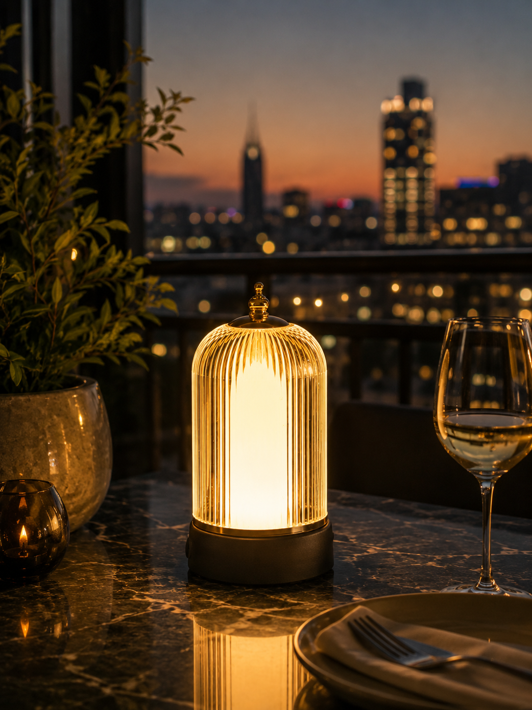 Nestora™ LumiLantern Table Lamp