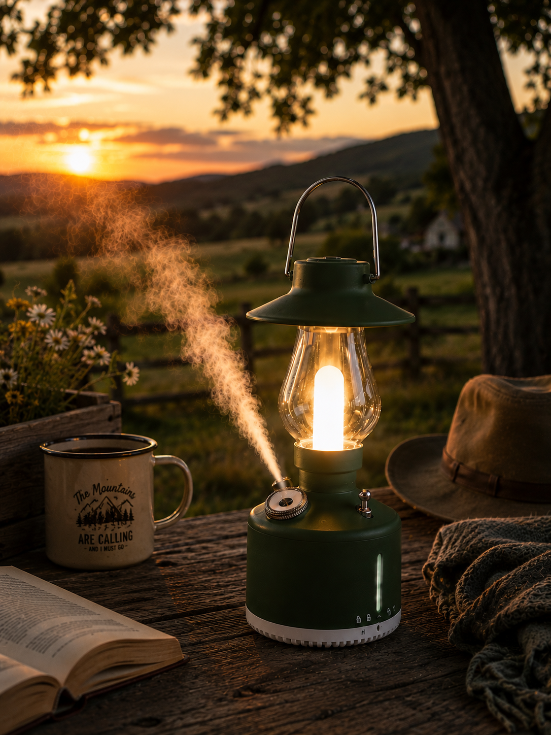Nestora™ Vintage Lantern Humidifier