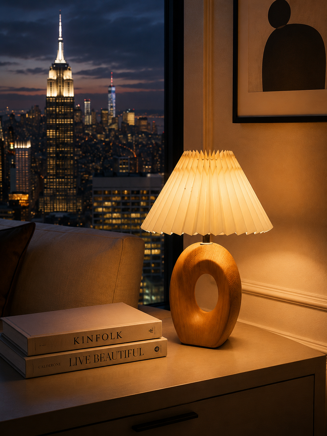 Nestora™ Nordic Pleated Table Lamp