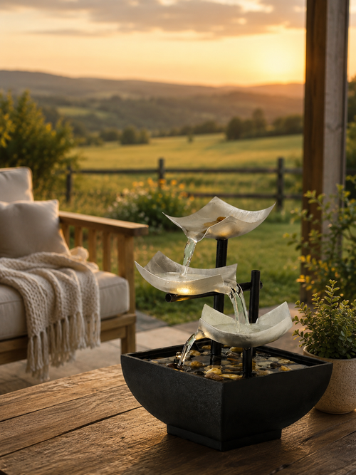 AquaZen™ Luxury Tabletop Water Fountain