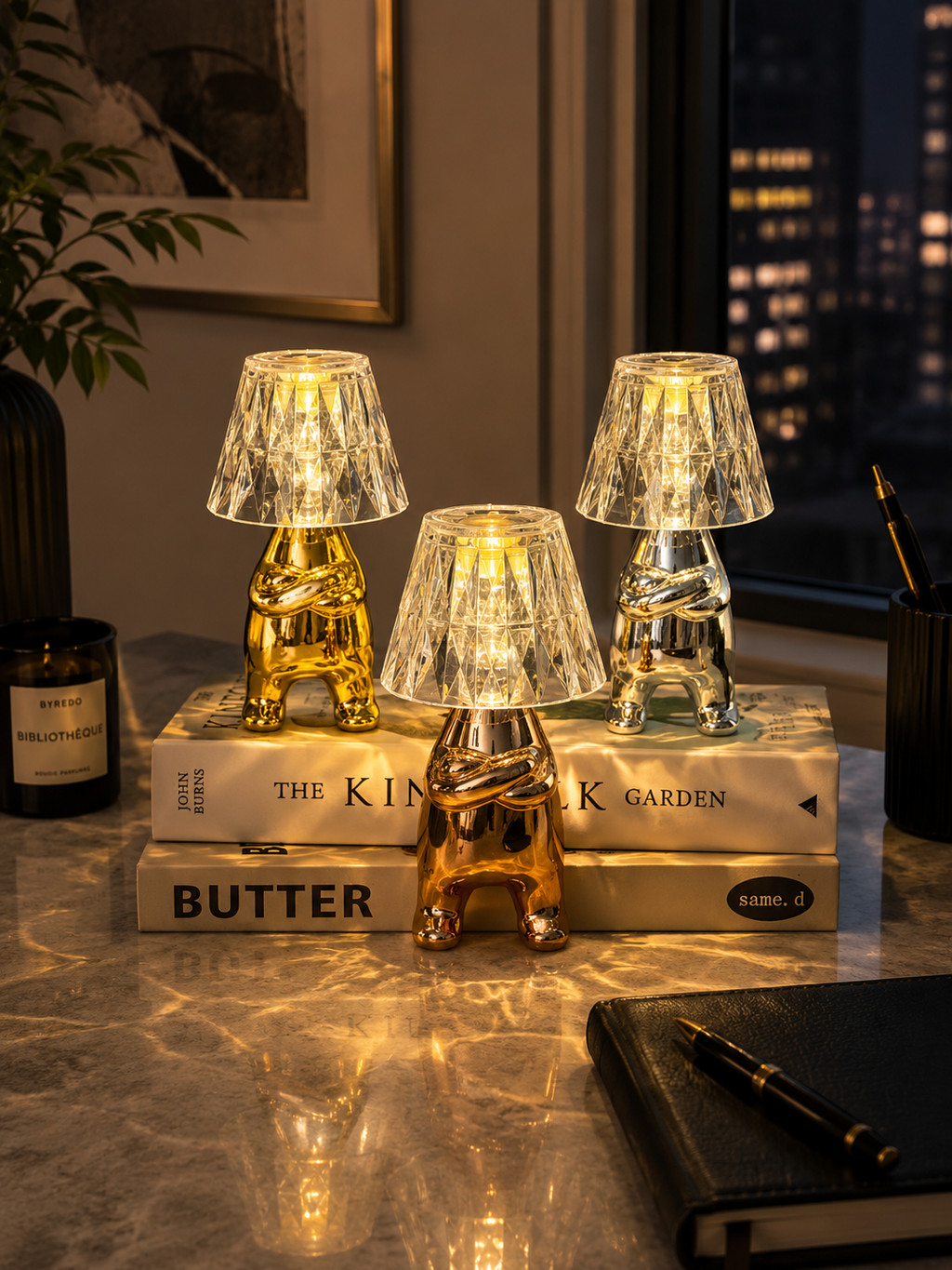 Nestora™ CrystalGlow Mini Table Lamp
