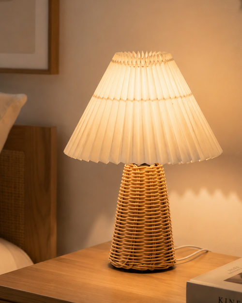 AuraLume™ Pleated Table Lamp
