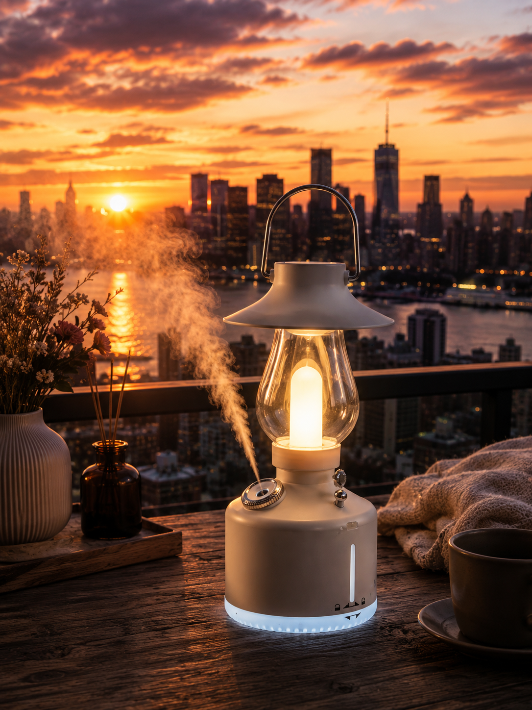 Nestora™ Vintage Lantern Humidifier