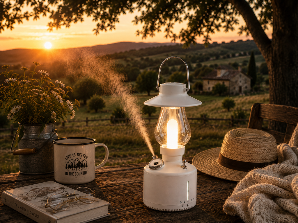 Nestora™ Vintage Lantern Humidifier
