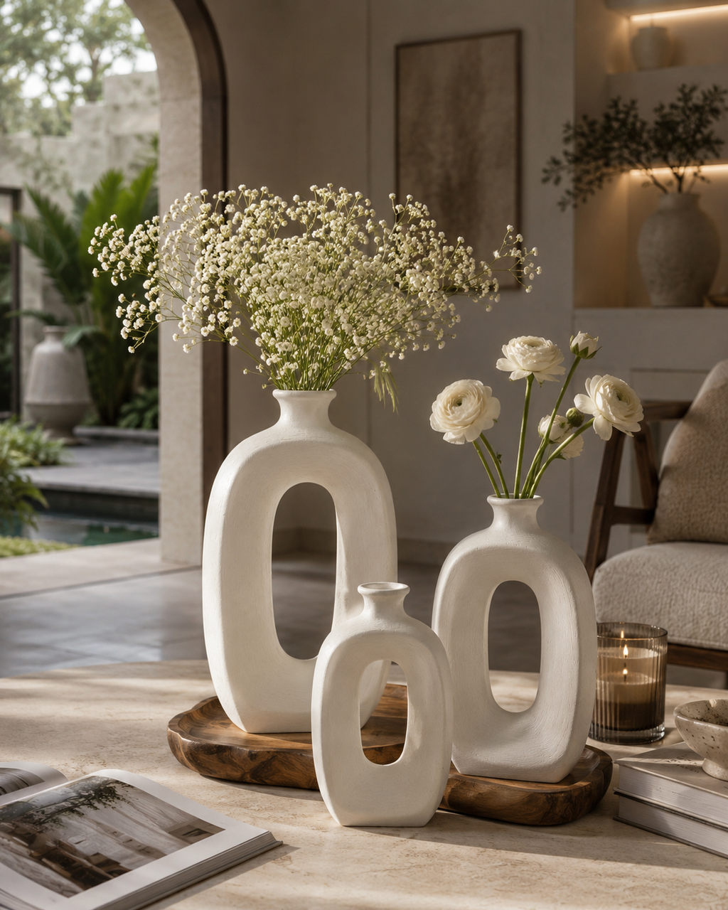 Luna Arch™ Ceramic Vase