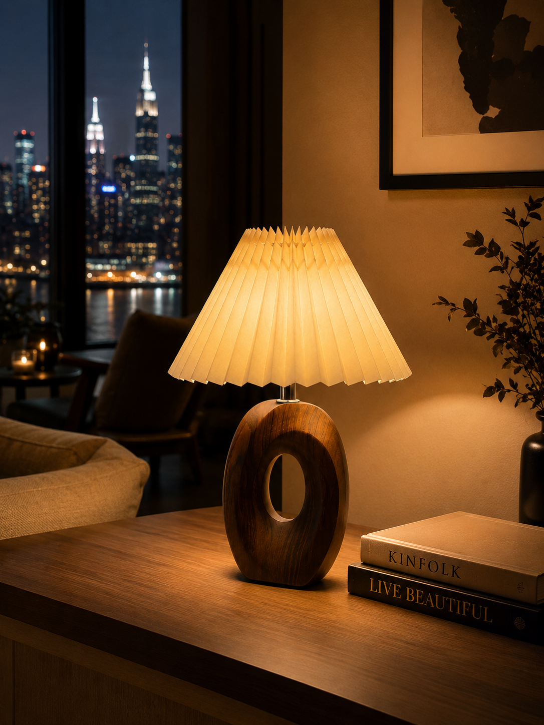 Nestora™ Nordic Pleated Table Lamp