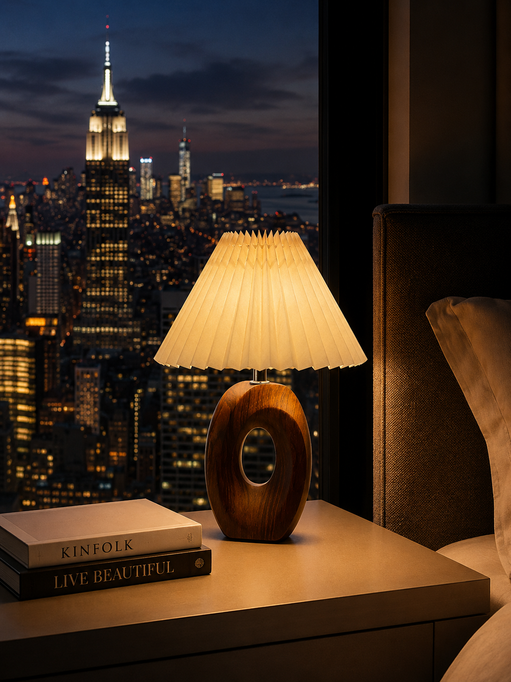 Nestora™ Nordic Pleated Table Lamp