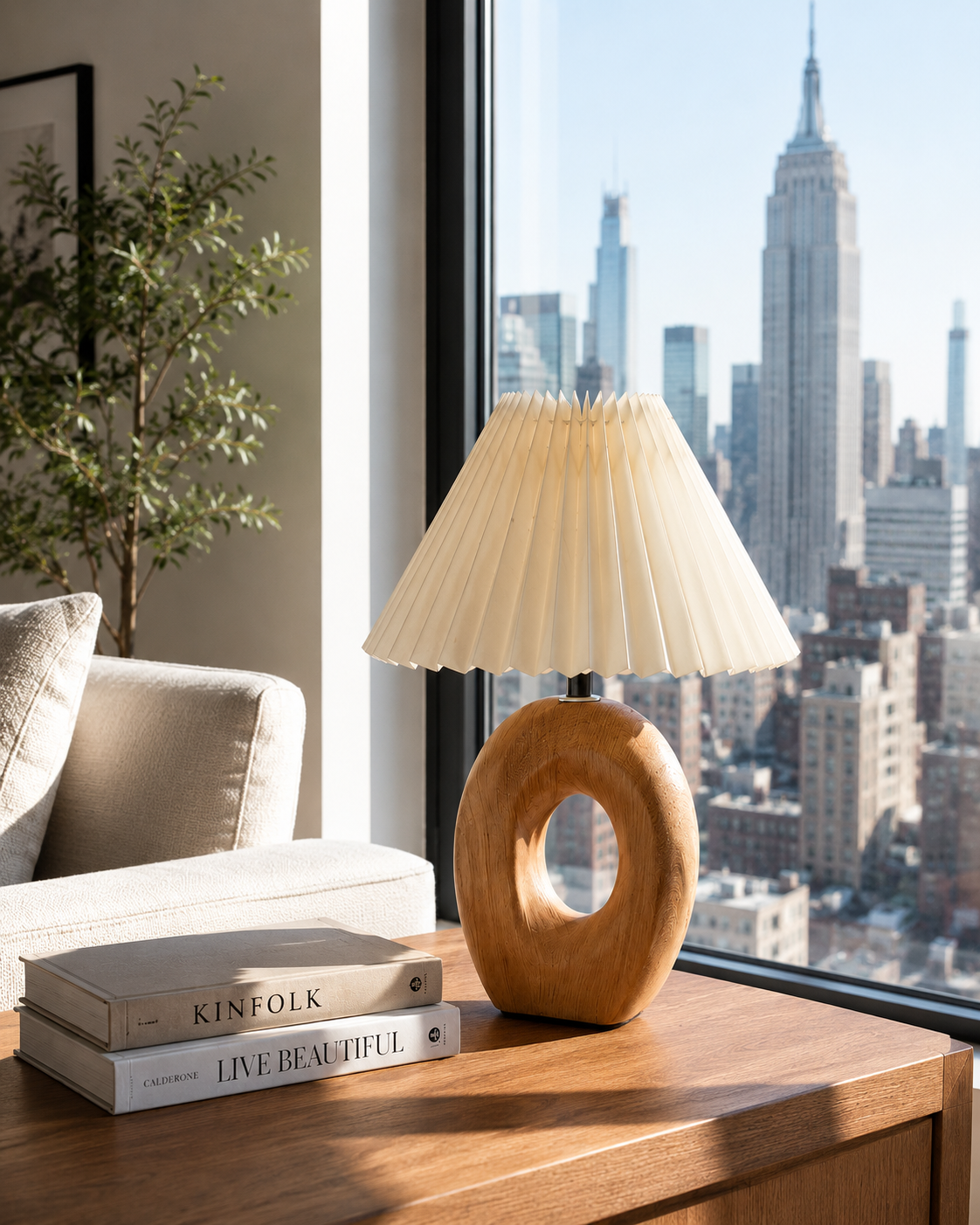Nestora™ Nordic Pleated Table Lamp