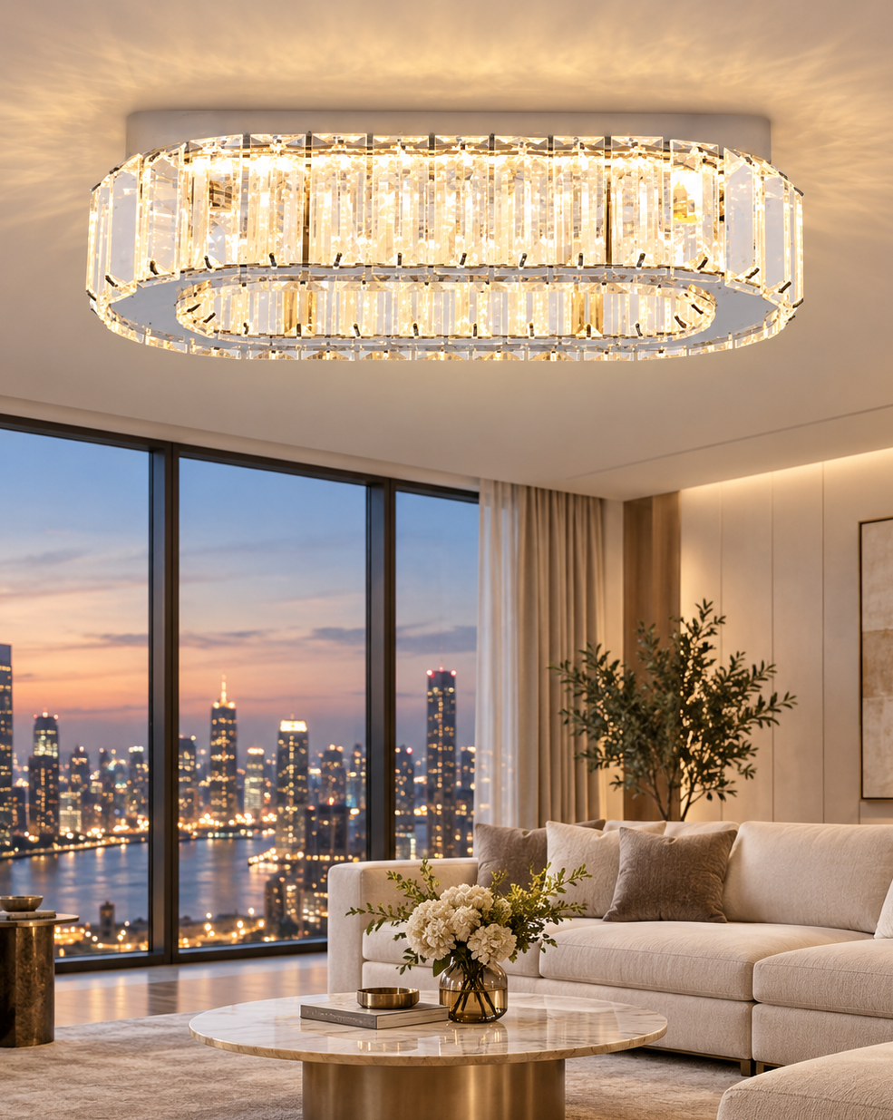 Nestora™ CrystalGlow Ceiling Light