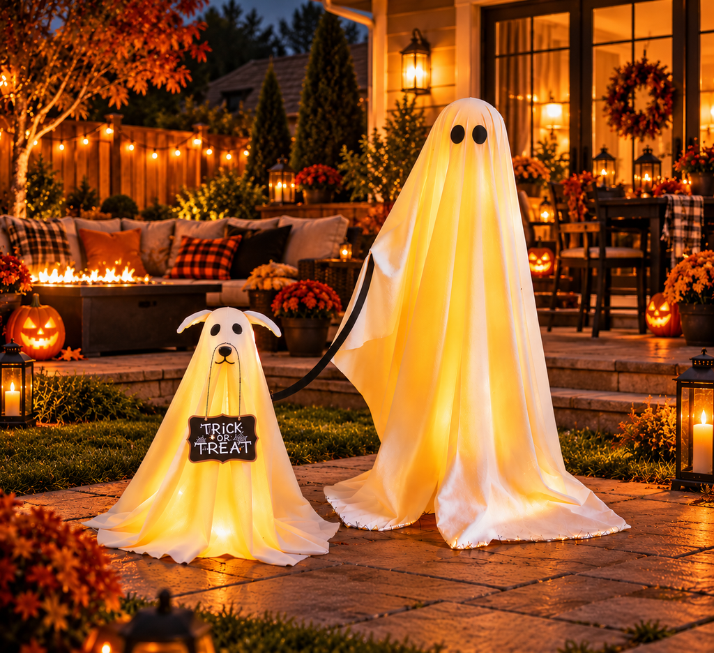 Nestora™ Enchanted Ghost Duo – 2-Pack Halloween Decor